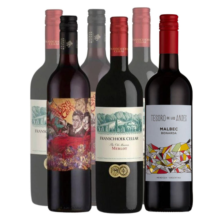 6 Mixed Red Wines - Premium Selection